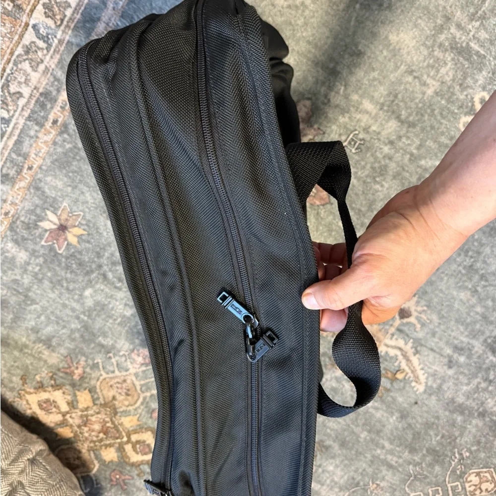 Tumi oversized black briefcase